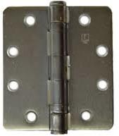 Hager RCBB1279412 4-1/2" x 4-1/2" 1/4" Radius Full Mortise Standard Weight Ball Bearing Hinge - * Not Returnable *