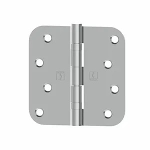 Hager RCBB18424 Pair of 4" x 4" 5/8” Radius Full Mortise Residential Weight Ball Bearing Hinges - * Not Returnable *