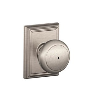 Schlage F40AND/ADD Andover Privacy Knobset with Addison Decorative Rosette